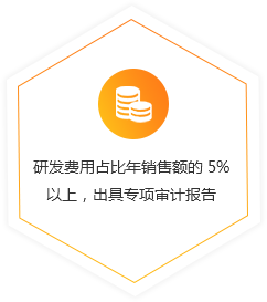 研發(fā)費(fèi)用占比年銷售額的 5% 以上，出具專項(xiàng)審計(jì)報(bào)告 